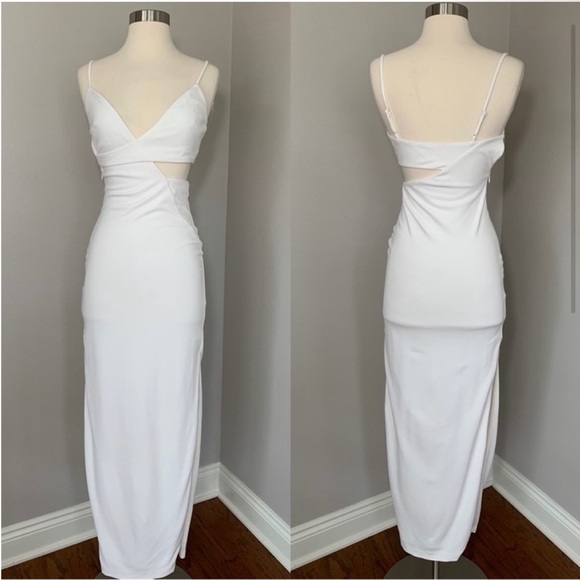 New! Revolve x NBD Titan Cut Out Gown in Ivory 🤍 Small NWT! - Picture 5 of 11